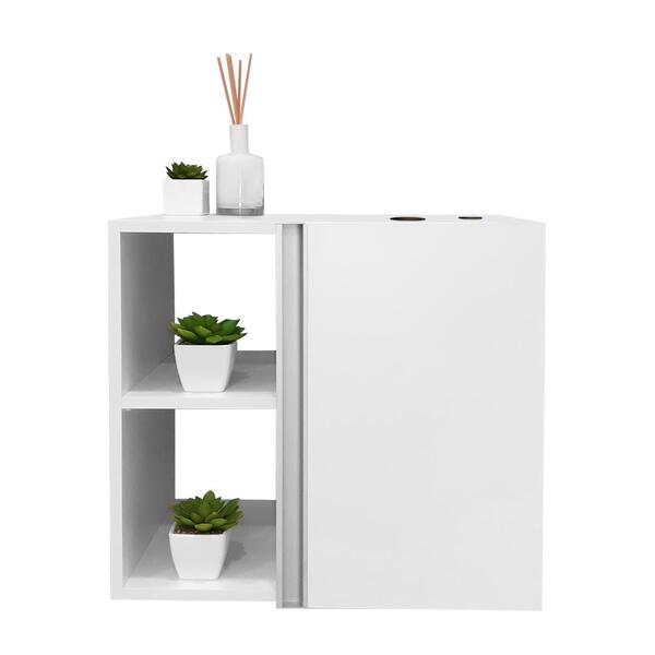 Conjunto Gabinete Para Banheiro Branco 55cm Sem Cuba Harpia