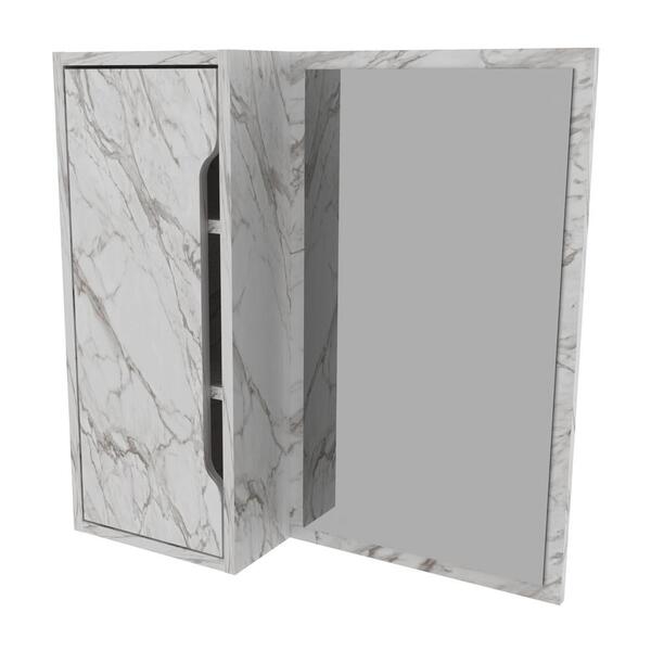Espelheira Para Banheiro 60cm 1 Porta Multimóveis Cr10117