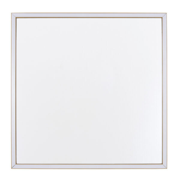 Espelho para Banheiro com LED Quadrado com Moldura Bivolt Dourada 60x60 cm Serena Spot Line